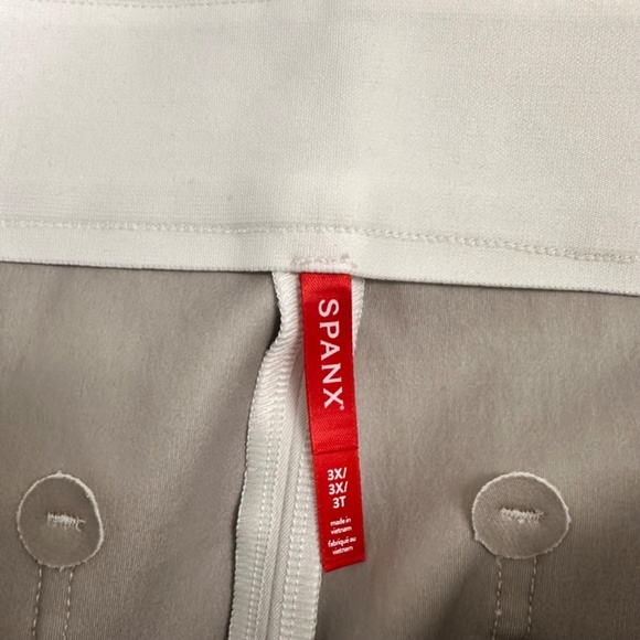 Spanx Wide Leg Pant Petite White Twill Cotton size 3X NWT - Picture 4 of 7